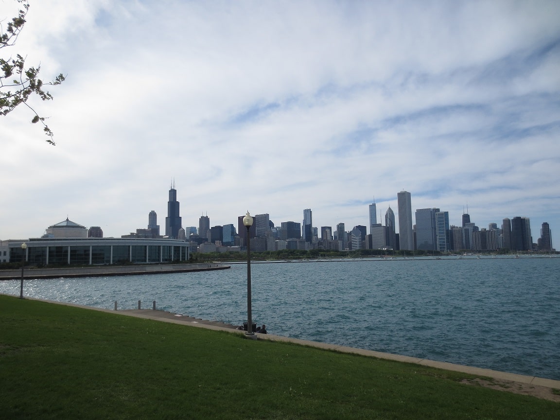 View of Chicago cityscape