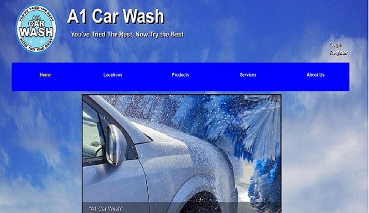 A1CarWash Website for Henry Ford College Winter of 2016