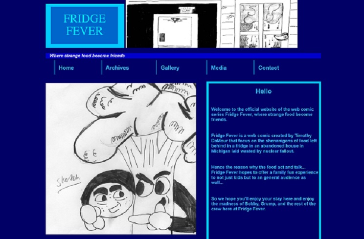 FridgeFever Website done for intro to HTML & Class Winter of 2015
